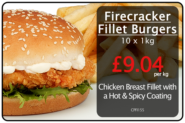 Pendle Frozen Foods: Firecracker fillet burger promotion